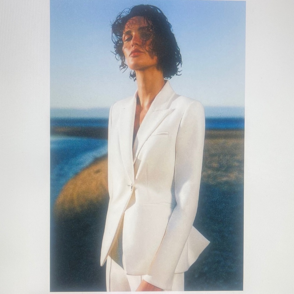 NWT Veronica Beard Off-White Charlize Dickey Jacket sz 12 - Picture 12 of 14